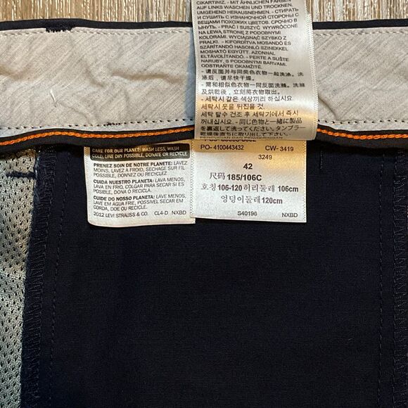 Dockers Supreme Flex Ultimate Short Mens Shorts Chinos Navy Size 42 EUC - Picture 5 of 9